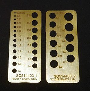 円テンプレート (直径0.5～3.5mm) (プラモデル)