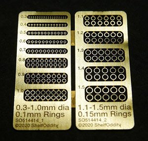 リングエッチングパーツ (直径0.3mm～1.5mm) (プラモデル)