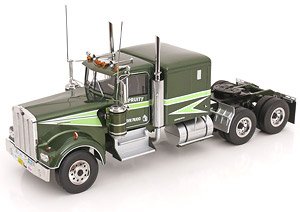 Kenworth W900 Movin`On グリーンメタリック/ライトグリーン (ミニカー)