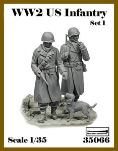 WW2 US Infantry (Set of 2) 35066 (Plastic model)