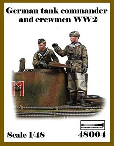 WWII ドイツ 冬季装備の戦車指揮官と戦車兵セット(2体入) (プラモデル)