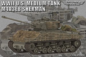 WWII U.S. Medium Tank M4A3E8 Sherman `Easy Eight` Sandbag Armor w/T66 Tracks (Plastic model)