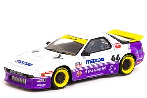 Pandem Mazda RX-7 FC3S White / purple (Diecast Car)