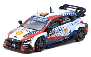 Hyundai i20 N Rally1 Hybrid Rallye Monte-Carlo 2024 Winner Thierry Neuville / Martijn Wydaeghe (Diecast Car)