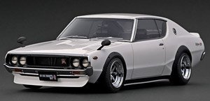 NISSAN Skyline 2000 GT-R (KPGC110) White With Display Case (ミニカー)