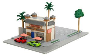 F&F Dom Torreto`s Market Cafe Diorama Set (Diecast Car)