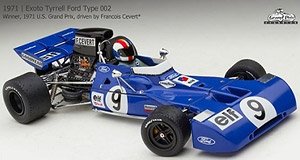 ティレル フォード002 1971年 アメリカGP ＃9 F.セヴェール (ミニカー)