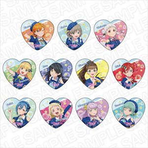 ラブライブ！スーパースター!! ハート型カンバッジ エトワールブーケ ver (11個セット) (キャラクターグッズ)