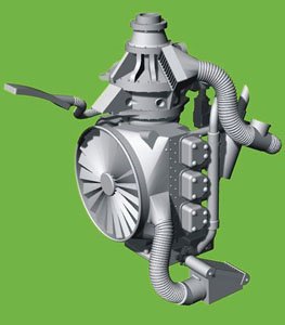 フランクリン O-335 レシプロエンジン (LFモデルズ用) (プラモデル)