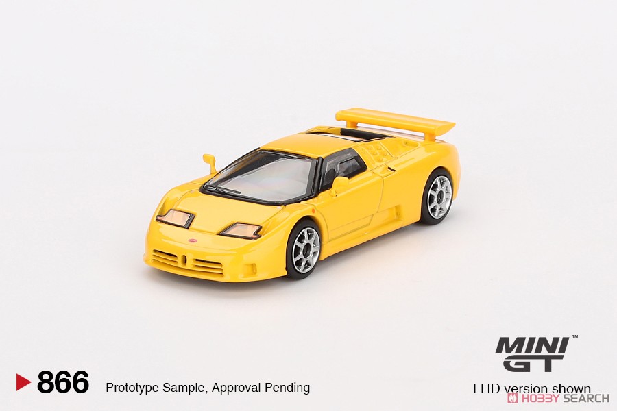 ブガッティ EB110 スーパースポーツ Giallo Bugatti (イエロー) (左ハンドル) [ブリスターパッケージ] (ミニカー) 商品画像1