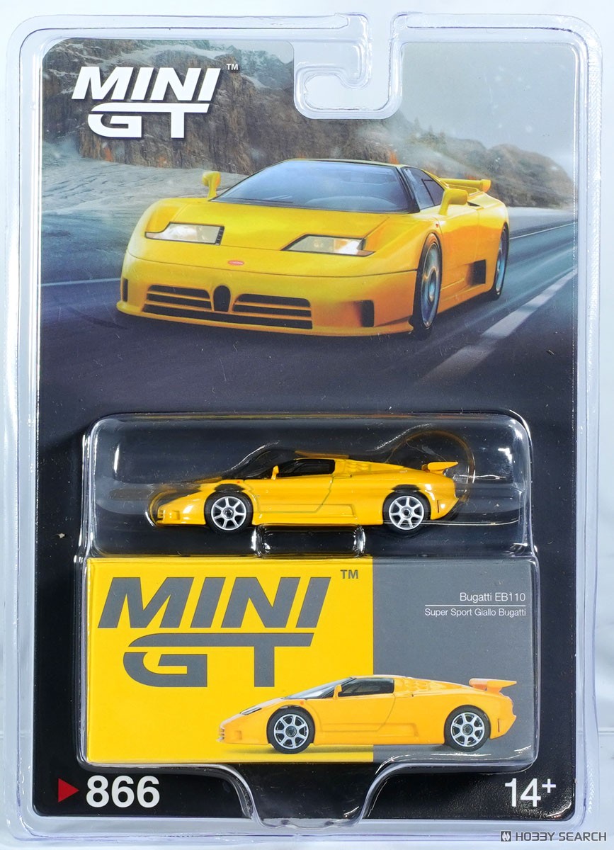 ブガッティ EB110 スーパースポーツ Giallo Bugatti (イエロー) (左ハンドル) [ブリスターパッケージ] (ミニカー) パッケージ1