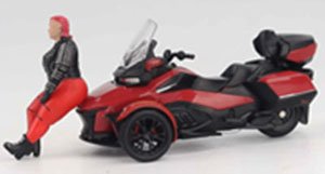 カンナム スパイダー RTリミテッド レッド(フィギュア付) (ミニカー)