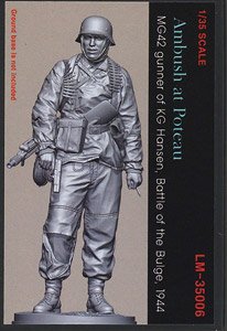 Ambush at Poteau, MG 42 gunner of KG Hansen (1/35 scale full size) (Plastic model)