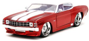 1971 シェビー シェベル SS レッドメタリック/ホワイト (ミニカー)