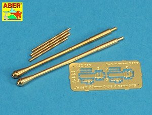 Set of two barrels for Japanese 30 mm Type 5 aircraft machine cannons (Plastic model)
