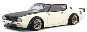 Nissan Skyline Kenmeri Liberty Walk (C110) White (Diecast Car)