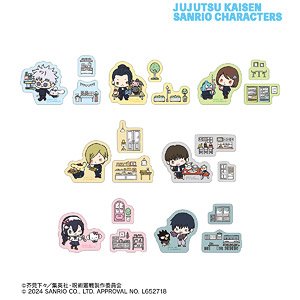 Jujutsu Kaisen x Sanrio Characters Assembly Kaigyoku / Gyokusetsu Flake Sticker (Anime Toy)