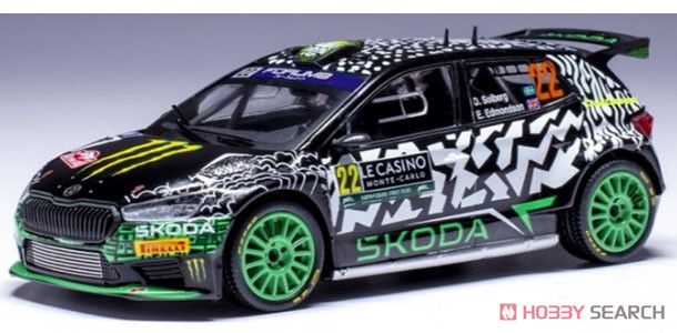 シュコダ ファビア ラリー2 モンテカルロラリー2024 #22 O.Solberg/E.Edmondson (ミニカー) 商品画像1