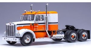 ケンワース W925 1970 ホワイト/オレンジ (ミニカー)