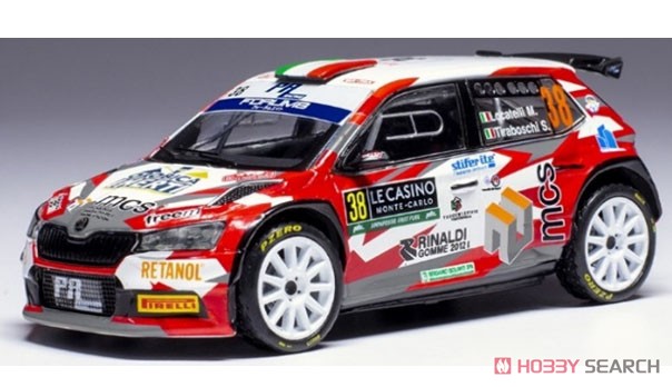 シュコダ ファビア ラリー2 (2023) 2024年モンテカルロラリー #38 M.Locatelli/S.Tiraboschi (ミニカー) 商品画像1