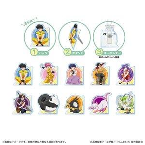らんま1/2 アクリルバッジ (10個セット) (キャラクターグッズ)