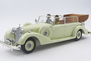 メルセデス ベンツ 770K オープンカー 1938 エヴァ・ブラウン＆親衛隊運転士 フィギュア付 (ミニカー)