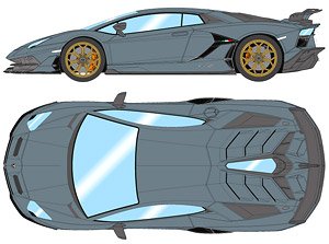 Lamborghini Aventador SVJ 2018 (Leirion wheel) グリジオテレスト (ミニカー)