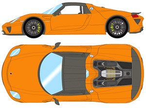 Porsche 918 Spyder 2011 GT3オレンジ (カーボンディテール) (ミニカー)