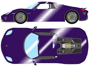 Porsche 918 Spyder 2011 ヴィオラメタリック (ミニカー)