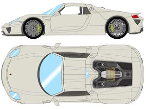 Porsche 918 Spyder 2011 ファッショングレー (ミニカー)