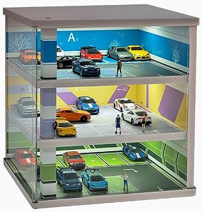 Multistorey Car Park Display Box (w/Lighting) (Diecast Car)