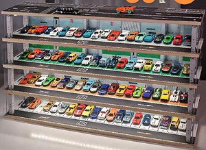 Parking Lot Display Cabinet (w/Lighting) (Cars Cabinet Over 80) (Diecast Car)