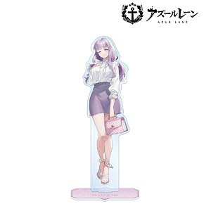 Azul Lane [Especially Illustrated] Plymouth Summer Fashion Ver. Extra Large Acrylic Stand (Anime Toy)