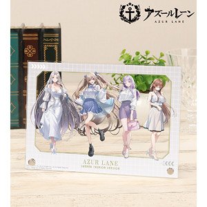 Azul Lane [Especially Illustrated] Assembly Summer Fashion Ver. A5 Acrylic Panel Ver. A (Anime Toy)