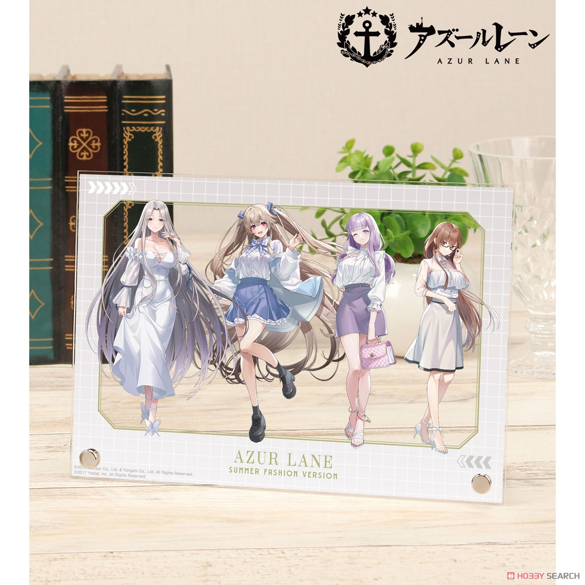 アズールレーン 描き起こし 集合 サマーファッションver. A5アクリルパネル ver.A (キャラクターグッズ) 商品画像1