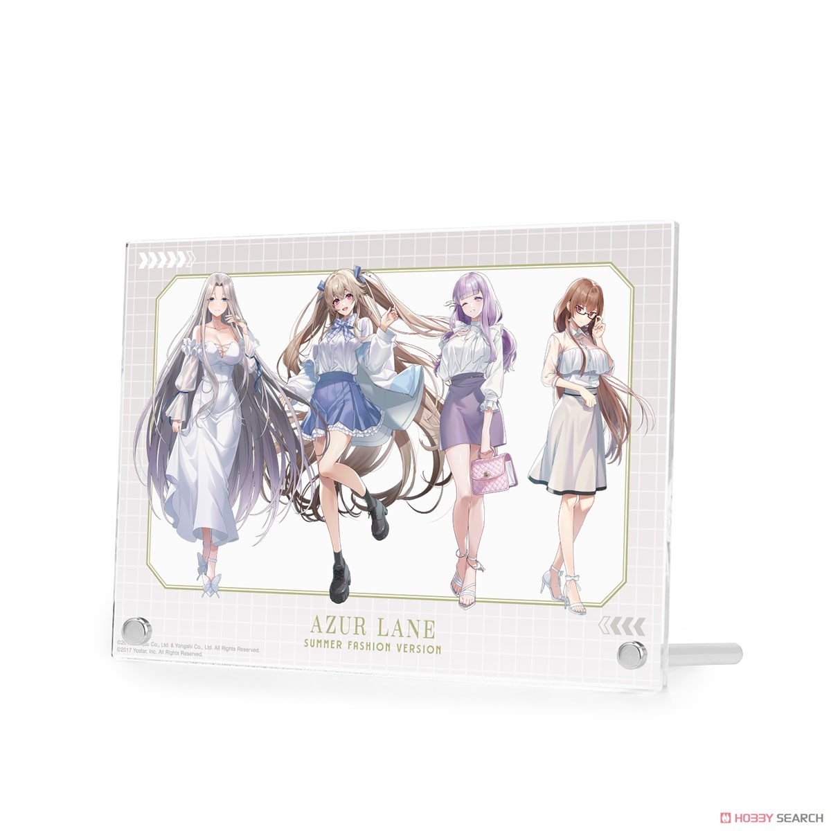 アズールレーン 描き起こし 集合 サマーファッションver. A5アクリルパネル ver.A (キャラクターグッズ) 商品画像2