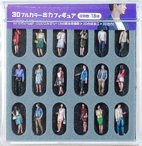 1/80(HO) 3D Full Color Output Figure 1/80 18A Set (18 Pieces) (Model Train)