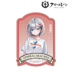 Azul Lane [Especially Illustrated] Admiral Graf Spee Summer Fashion Ver. Travel Sticker (Anime Toy)