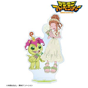 Digimon Adventure [Especially Illustrated] Mimi Tachikawa & Palmon 25th Anniversary Ver. Big Acrylic Stand (Anime Toy)
