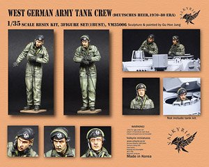 現用 西ドイツ陸軍戦車兵セット 1970-80年代(2体+バスト1体入) (プラモデル)