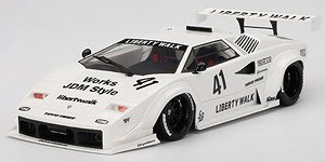 ランボルギーニ カウンタック LB-WORKS 東京オートサロン 2024 ホワイト (ミニカー)