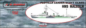 Flotilla Leader Scott Class HMS Malcolm 1942 (Plastic model)