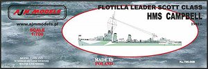 Flotilla Leader Scott Class, HMS Campbell 1942 (Plastic model)