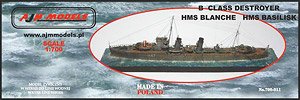 B Class Destroyer, HMS Blanche / HMS Basilisk (Plastic model)