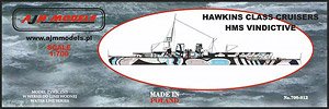 Hawkins Class Cruiser HMS Vindictive (Plastic model)