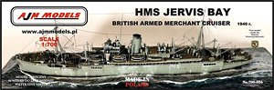British Armed Merchant Cruiser HMS Jervis Bay 1940 (Plastic model)