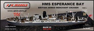 British Armed Merchant Cruiser HMS Esperance Bay 1942 (Plastic model)