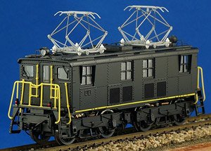 1/80(HO) GR Box Cab Electric Car (Yellow Stripe) Kit (Body Pre-Colored,Pre-Unassembled Motor) (Pre-Colored Kit) (Model Train)