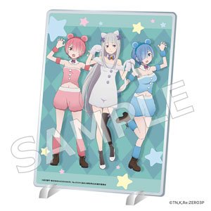 Re:ゼロから始める異世界生活 アクリルパネル ふわふわどうぶつコス ver. (キャラクターグッズ)