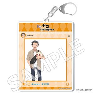 Re:ゼロから始める異世界生活 フォトフレーム風アクリルキーホルダー ムービーシアター ver. スバル (キャラクターグッズ)